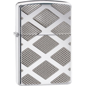 Запальничка Zippo (Зіппо) Armor™ Carved Chrome Diamond 28637
