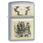 Запальничка Zippo (Зіппо) Scrimshaw Ship 29397
