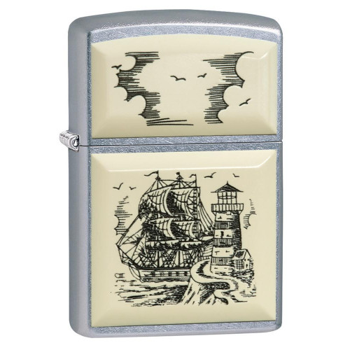 Запальничка Zippo (Зіппо) Scrimshaw Ship 29397