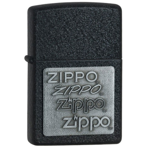 Запальничка Zippo (Зіппо) PEWTER EMBLEM BLACK CRACKLE 363