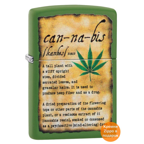 Запальничка Zippo (Зіппо) Cannabis Design 49119