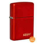 Запальничка Zippo (Зіппо) Anodized Red Zippo Lasered Logo 49475ZL