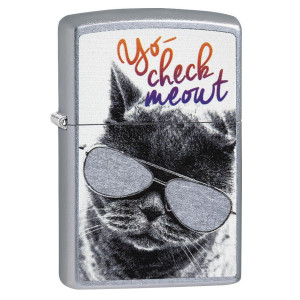 Запальничка Zippo (Зіппо) Cat With Glasses 29619