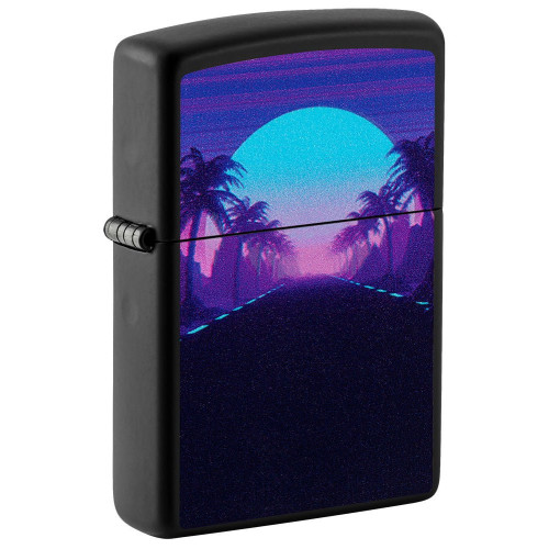 Зажигалка Zippo (Зиппо) Sunset Black Light Design 49809