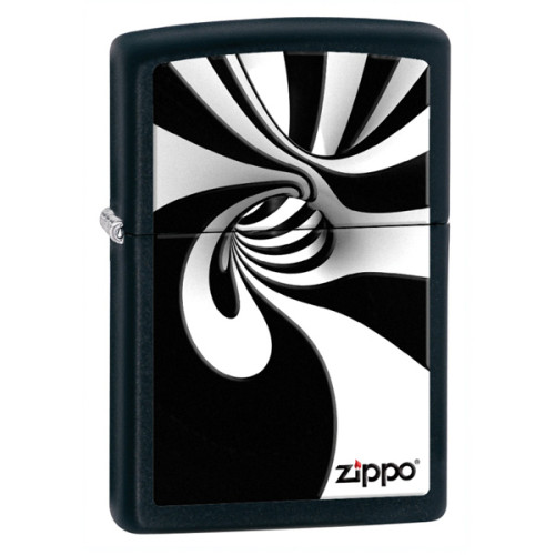 Запальничка Zippo (Зіппо) SPIRAL BLK WHITE 28297