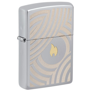 Запальничка Zippo (Зіппо) Flame and Circles Design 46332